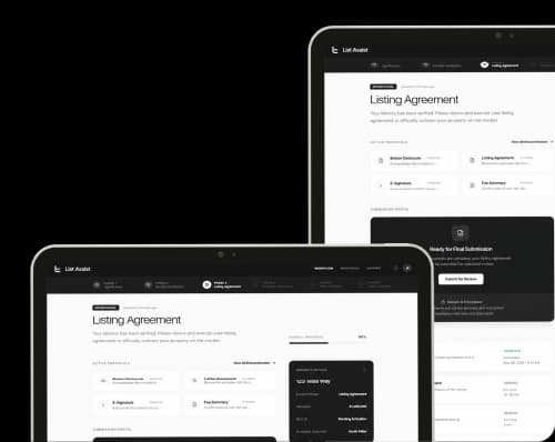 List Assist listing agreement dashboard